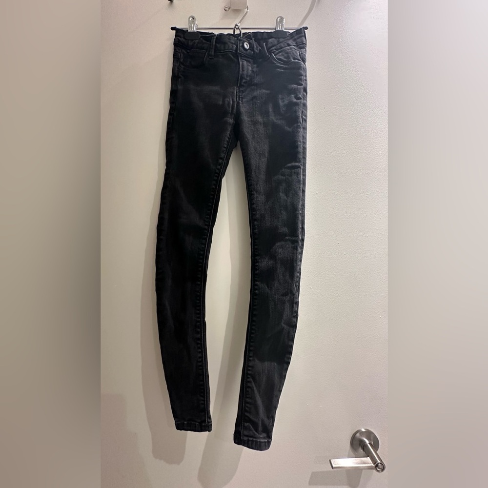 Zara black denim size 2